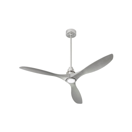 MARINO 54" Satin Nickel Led Damp Ceiling Fan