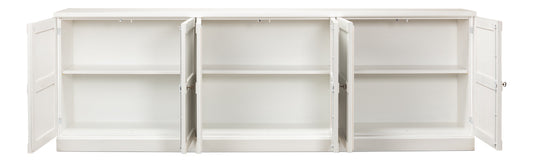 Luciana 6 Wood Dr Buffet112"Cortina Wh