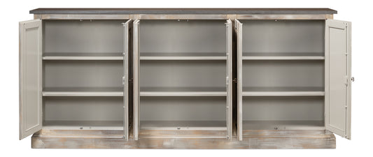 Bellagio Sideboard 96"Grey Oak/Stn Gry