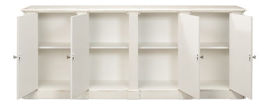 *Crested Wall Cabinetwhite/White Finish