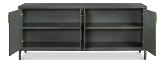 Blanco 4 Door Buffet Stone Grey