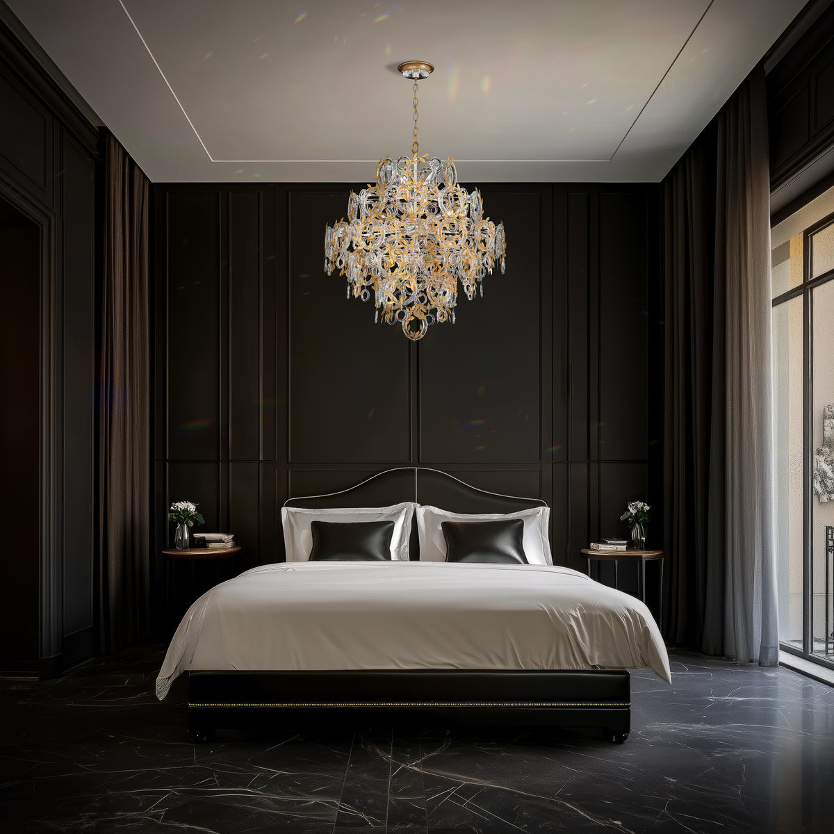 CONCETTA 8 LIGHT CHANDELIER IN HEIRLOOM FINISH RADIANCE CRYSTAL