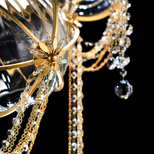 3 Light LED Radiance Crystal Pendant