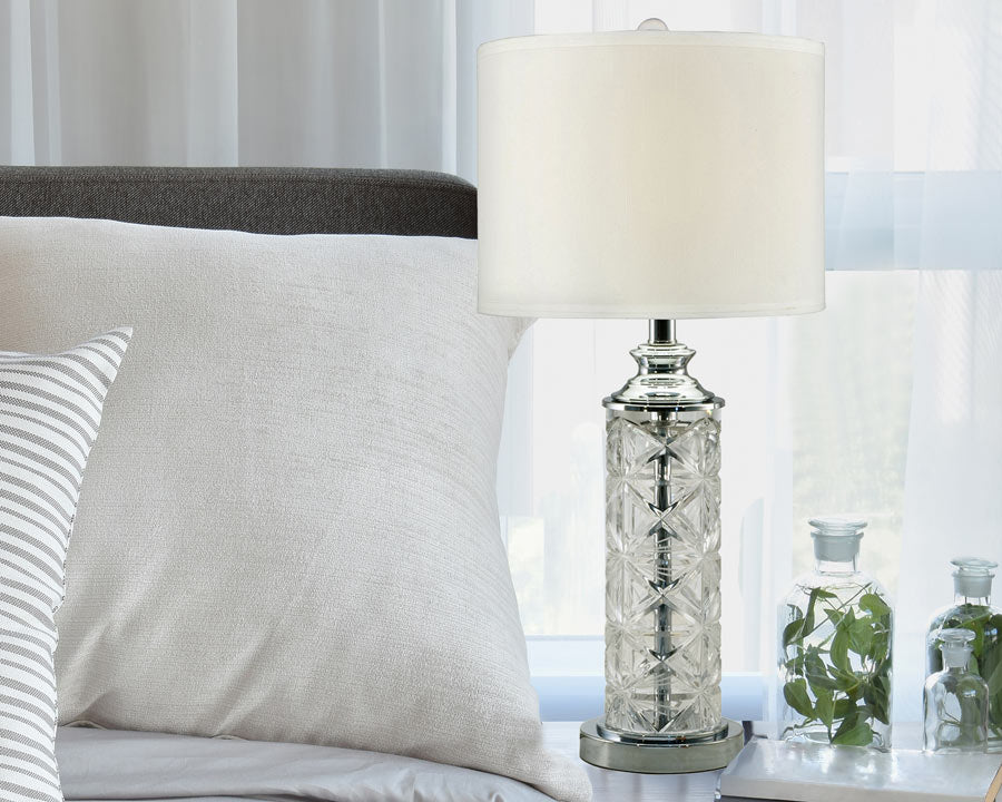 Kaia 26"H 24% Lead Hand Cut Crystal Table Lamp