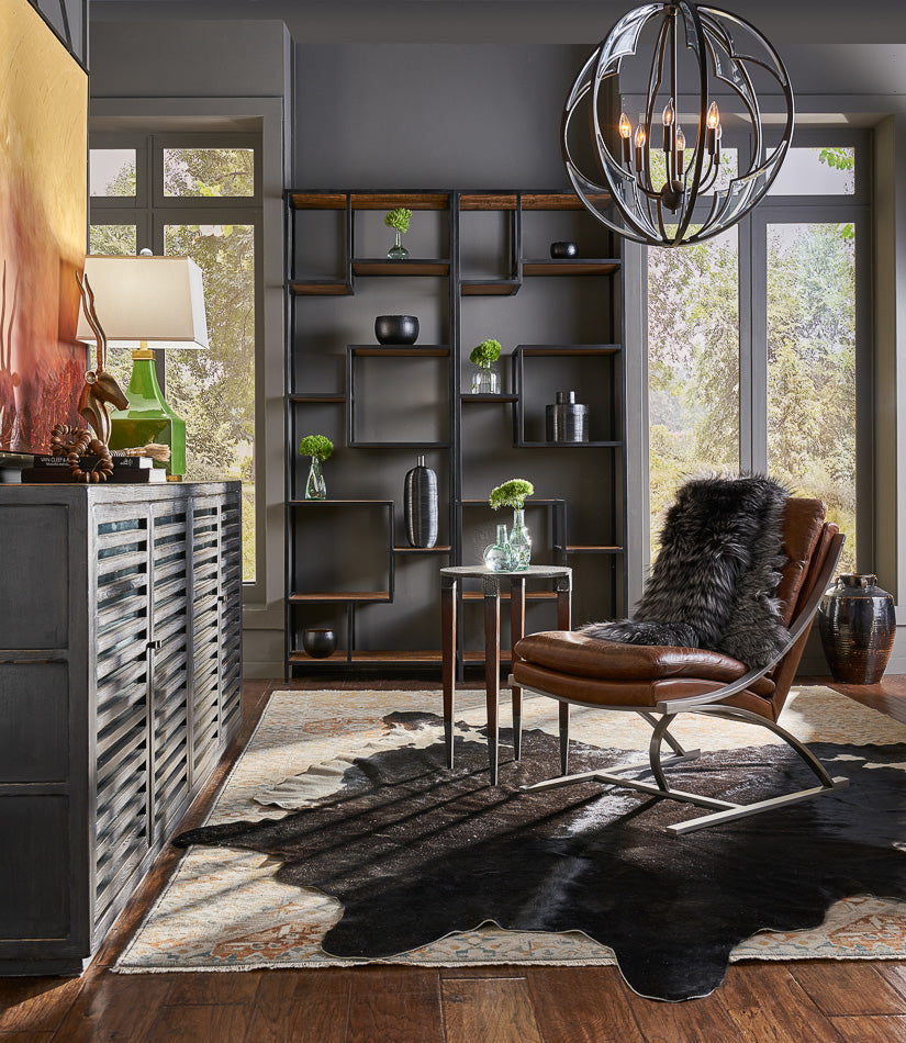 Hammered accent table