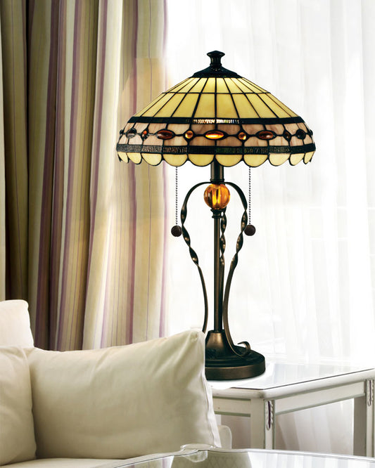 Bert 23.75"H Tiffany Table Lamp
