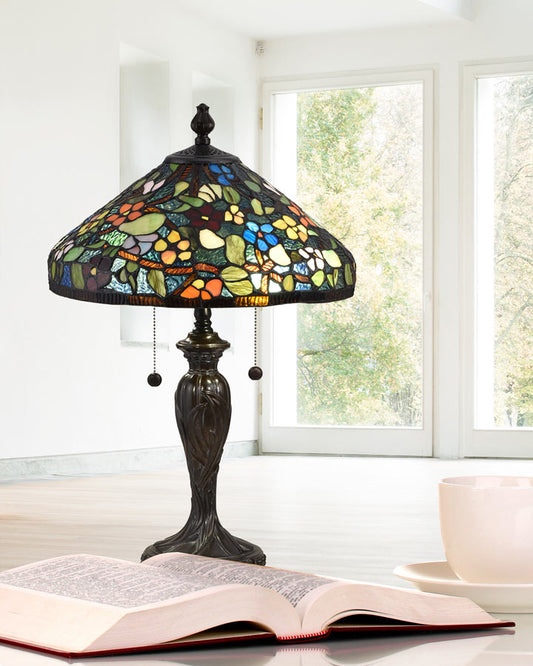 Southern Floral 24"H Tiffany Table Lamp