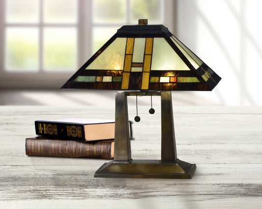 Sedona Mission 19"H Tiffany Table Lamp