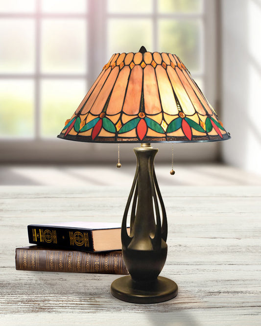Jardin 23.5"H Tiffany Table Lamp