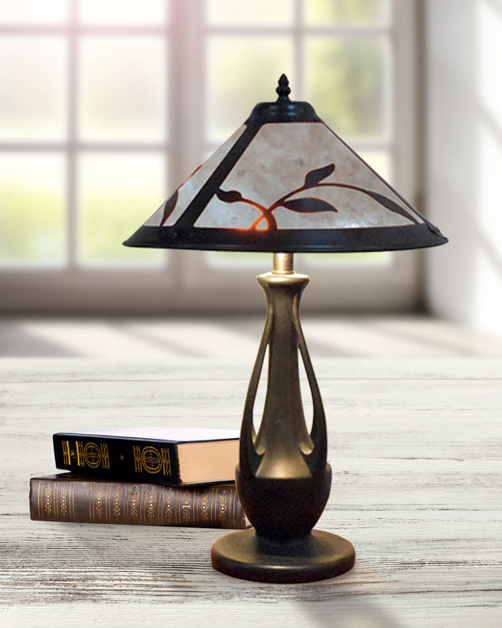 Spring Leaves 24"H Mica Table Lamp