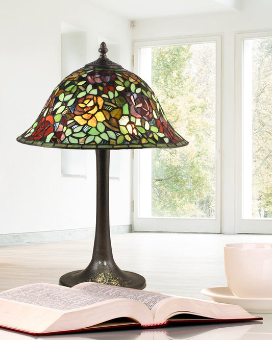 Garden Rose 23"H Tiffany Table Lamp