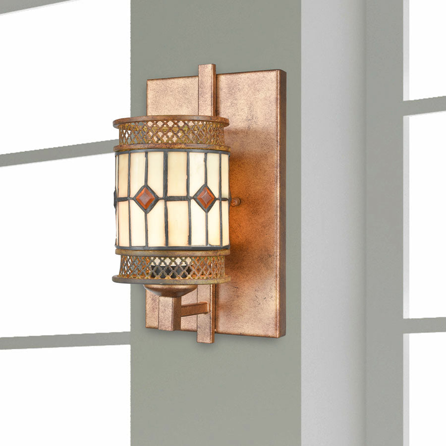 Minerals 13"H Tiffany Wall Sconce