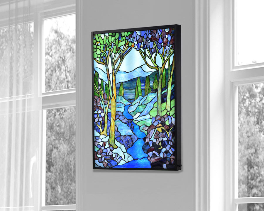Landscape 27"H LED Tiffany Wall Fixture
