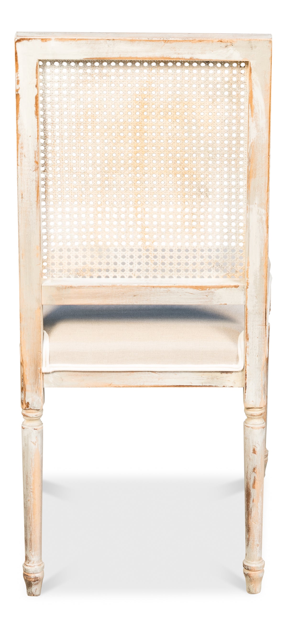 Cane Back Side Chair Grey Oak Flax