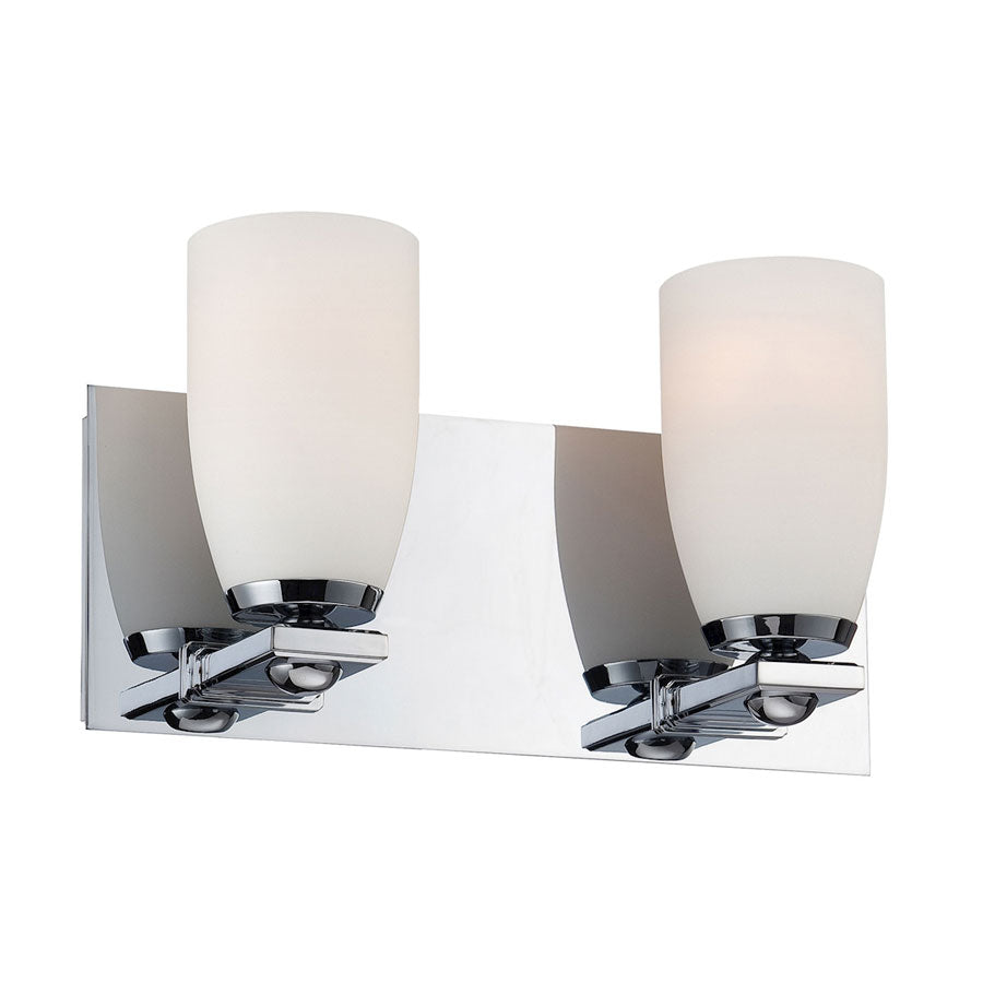 Shpere 2L bath and vanity w/ white opal glas / chrome