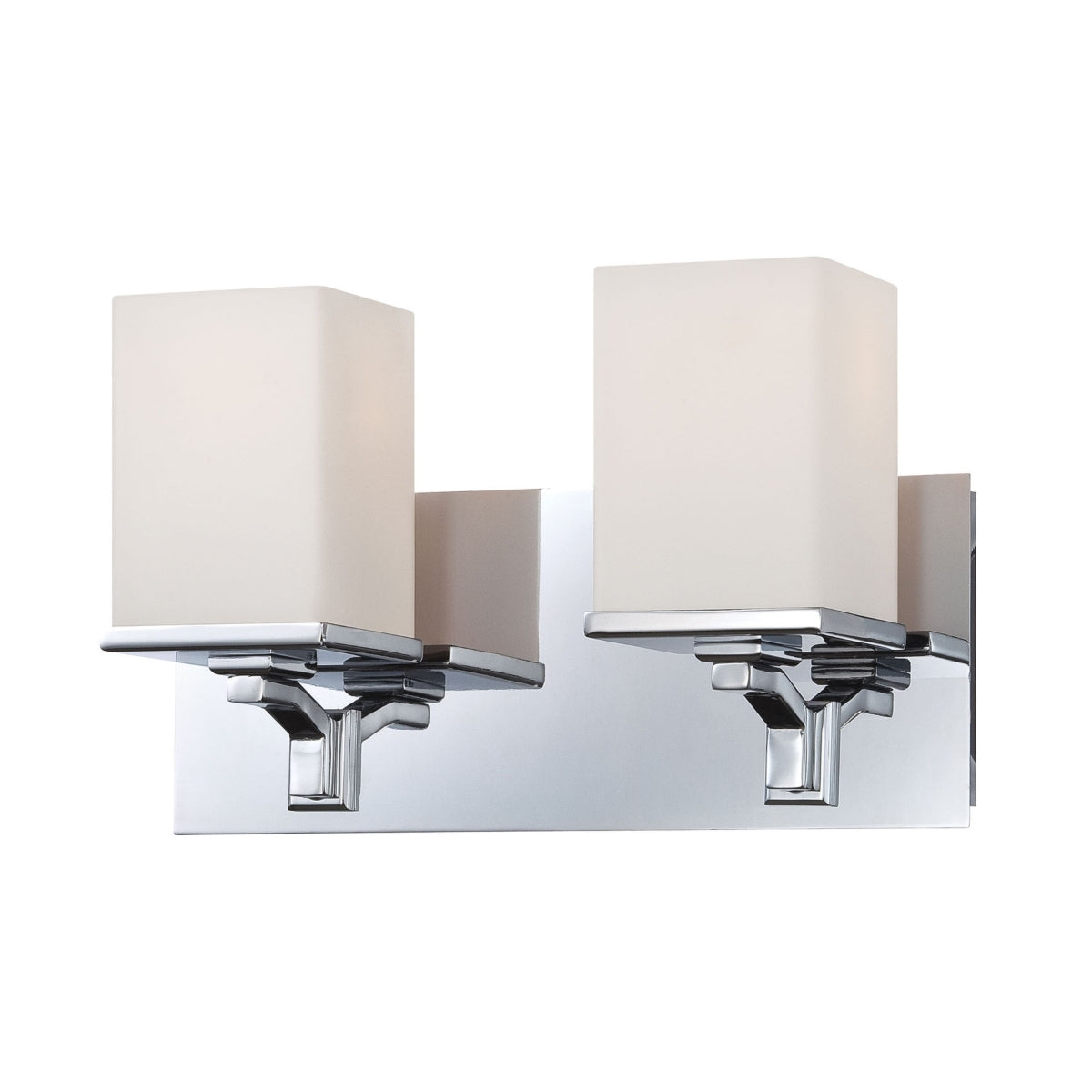 Ramp 2 lite vanite Opal Glass/w Chrome finish