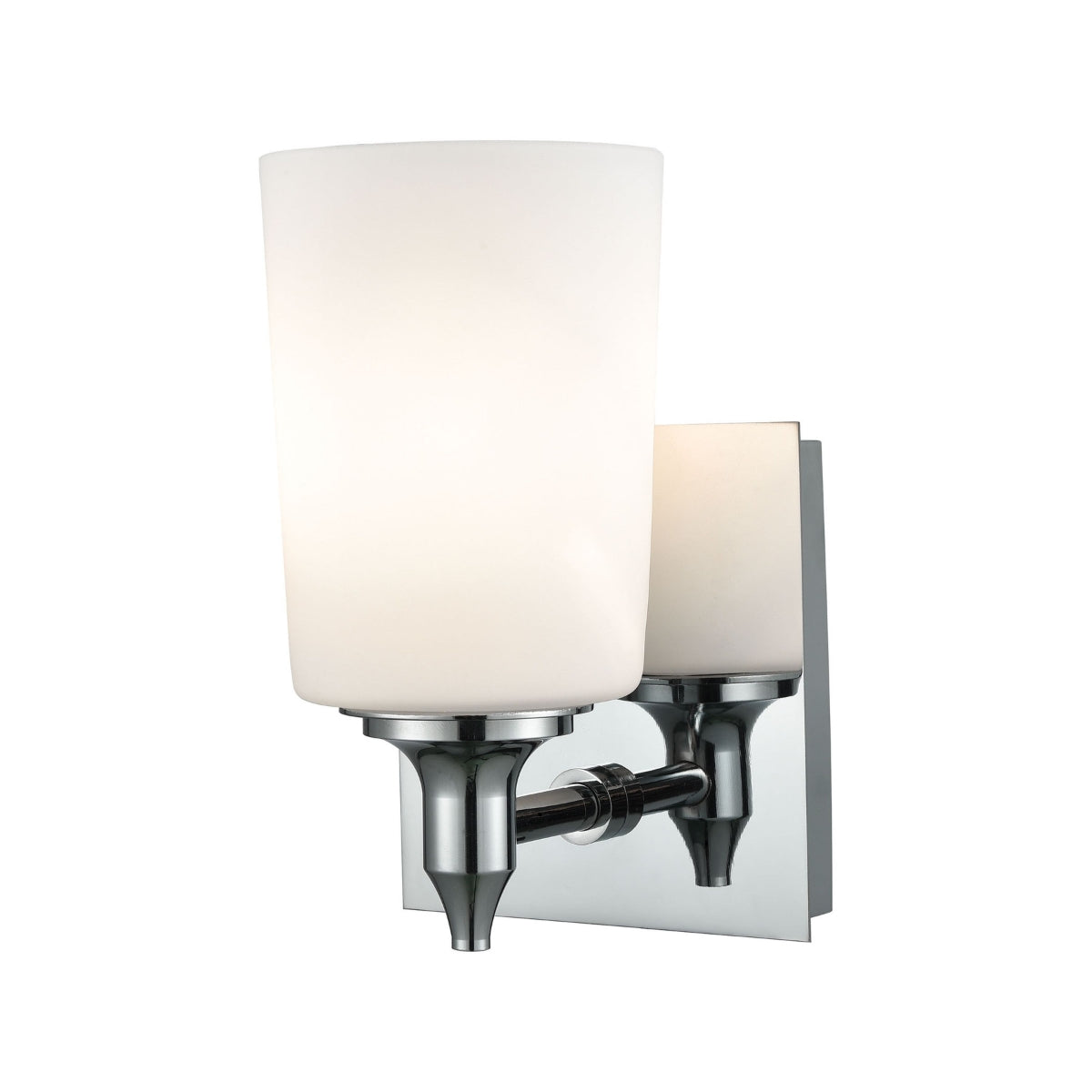 1 Light Vanity in Chrome and Opal Glass