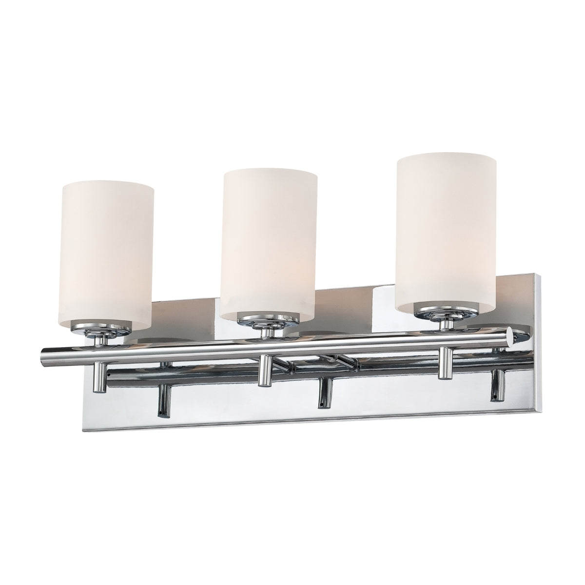 Barro 3L bath vanity w/ white opal glass / chrome