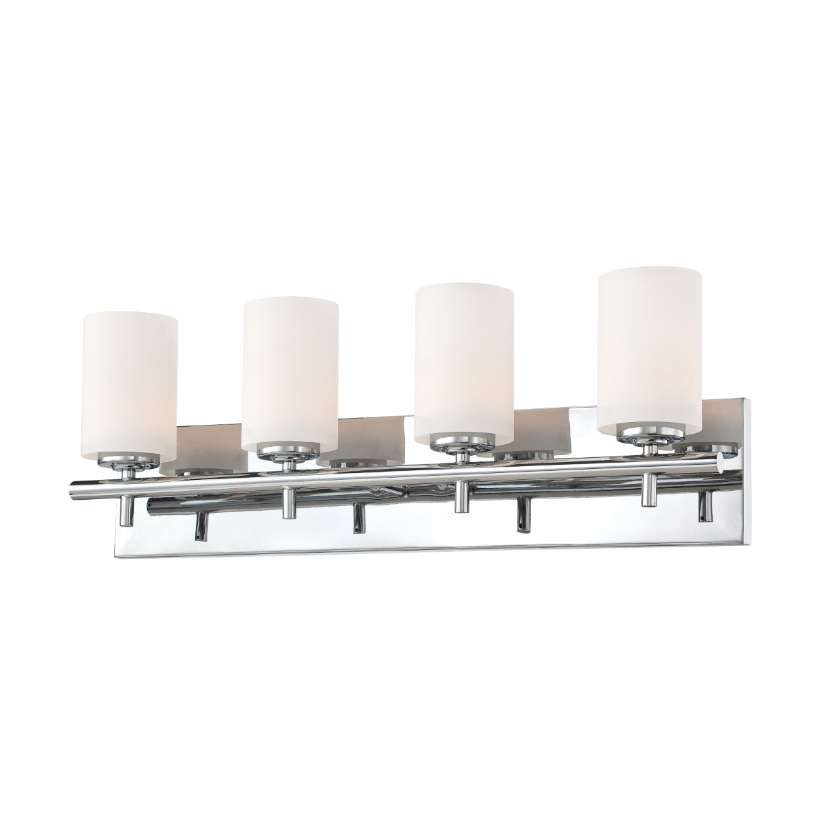 Barro 4L bath vanity w/ white opal glass / chrome