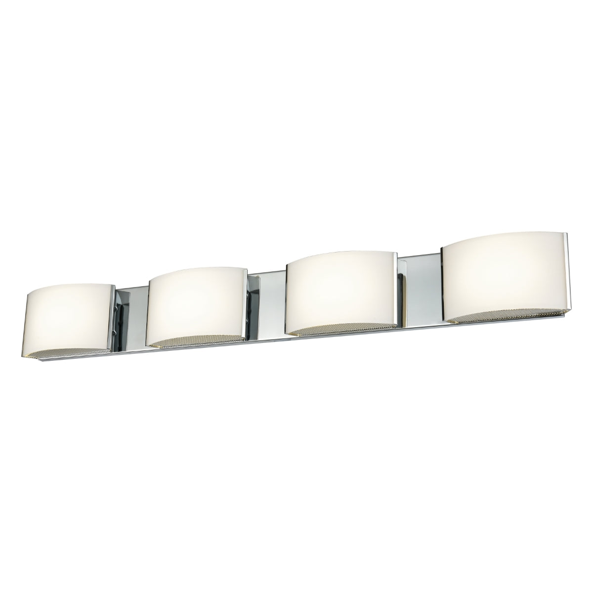 4 Light LED Vanity in Chrome and Opal Glass