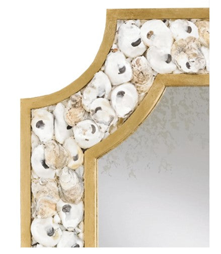 Rectangular Oyster Shell Mirror