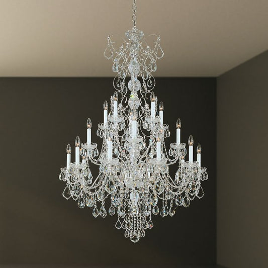 CENTURY GRAND 20 LIGHT CHANDELIER IN POLISHED SILVER
