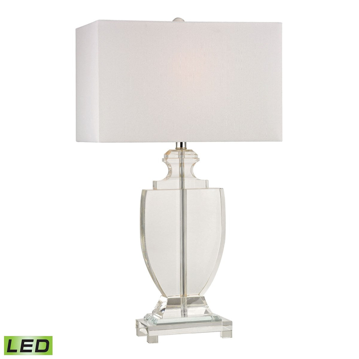 Avonmead 26" Solid Clear Crystal LED Table Lamp