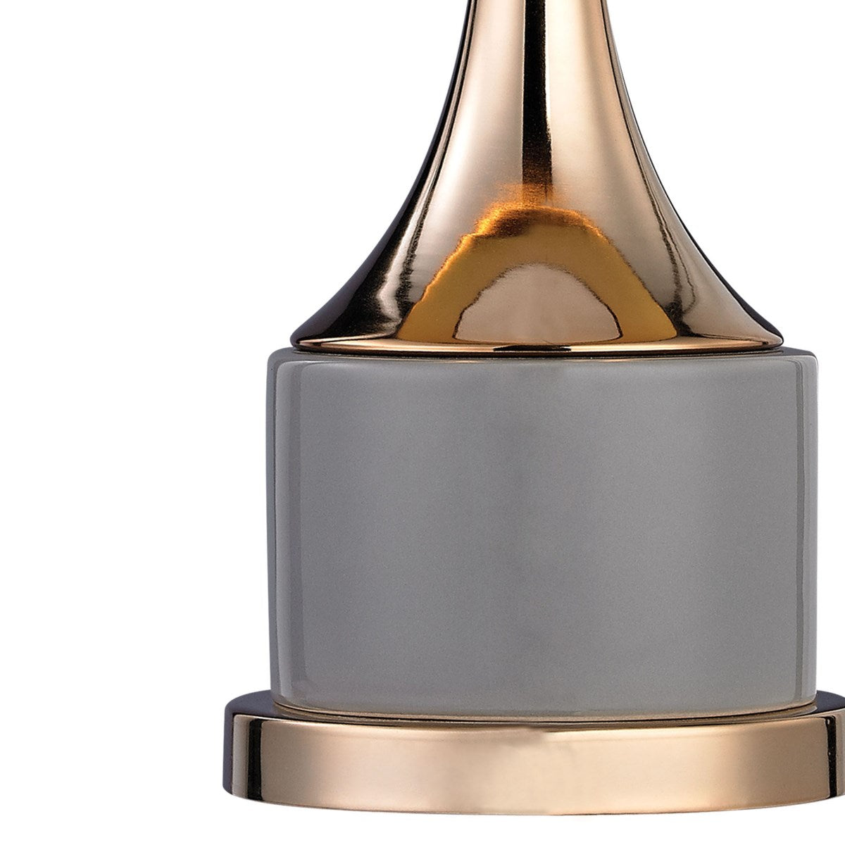 18" Gold Cone Neck Lamp