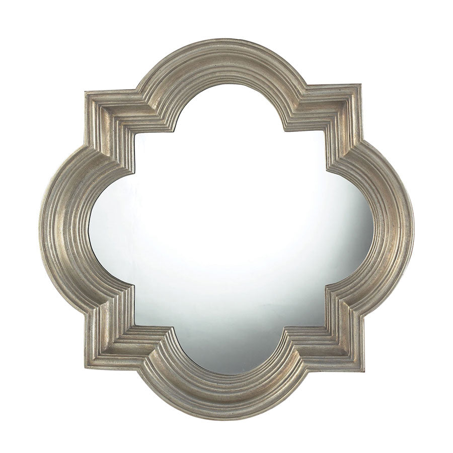 OSBOURNE MIRROR IN MUTED SILVER LEAF