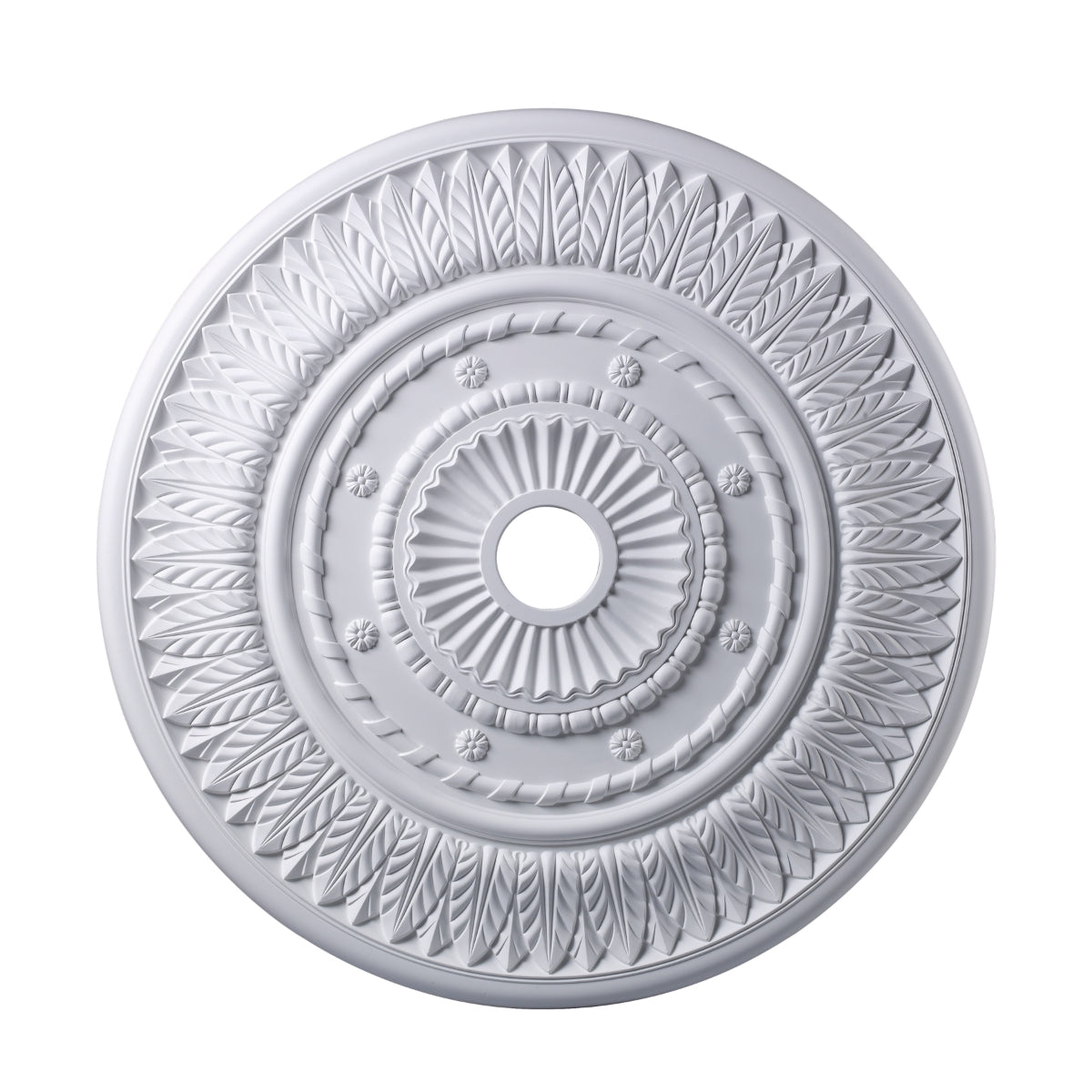 Corinna Medallion 33 Inch in White Finish