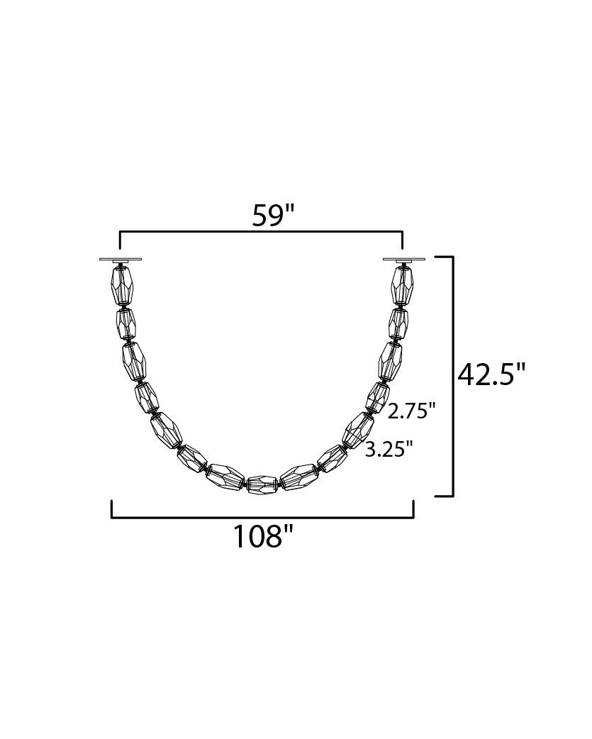 DOLCE CITA 108" LED PENDENT