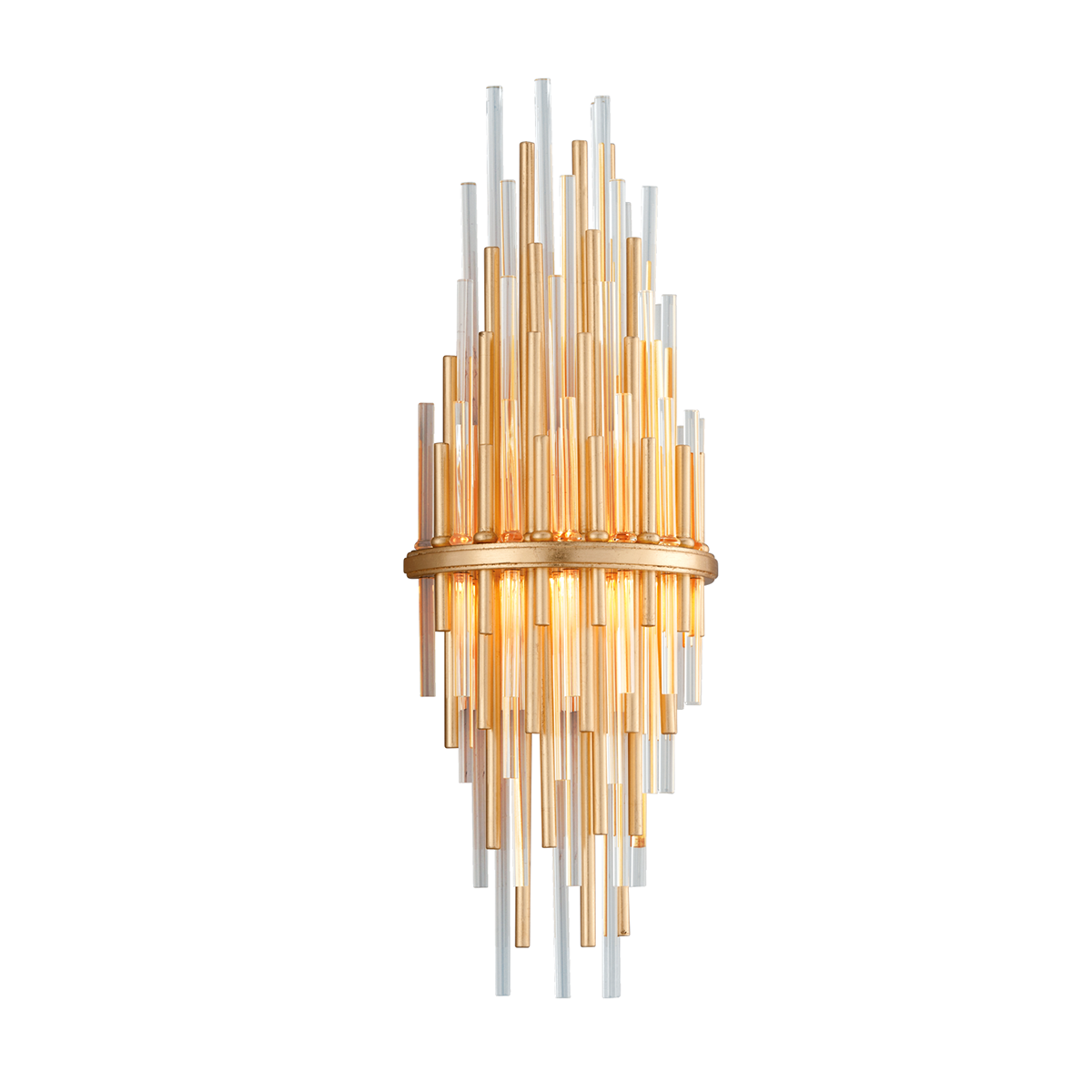 22" H GOLD LEAF SCONCE