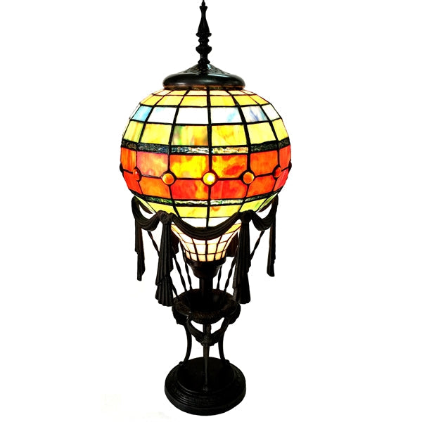 Tiffany-Style Hot Air Balloon 1 Light Table Lamp