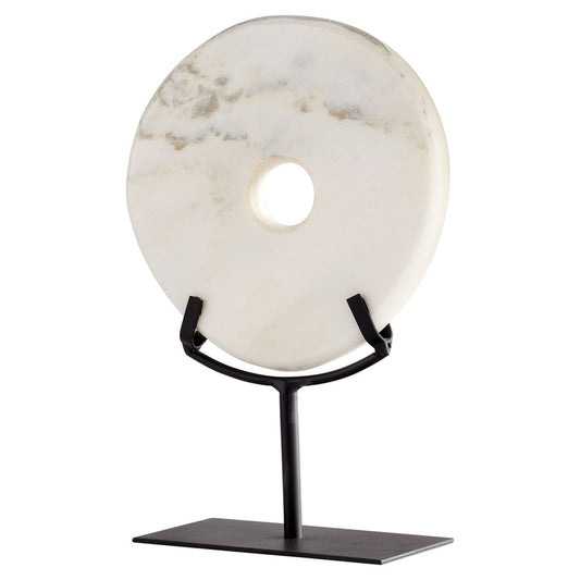 Small White Disk On Stand
