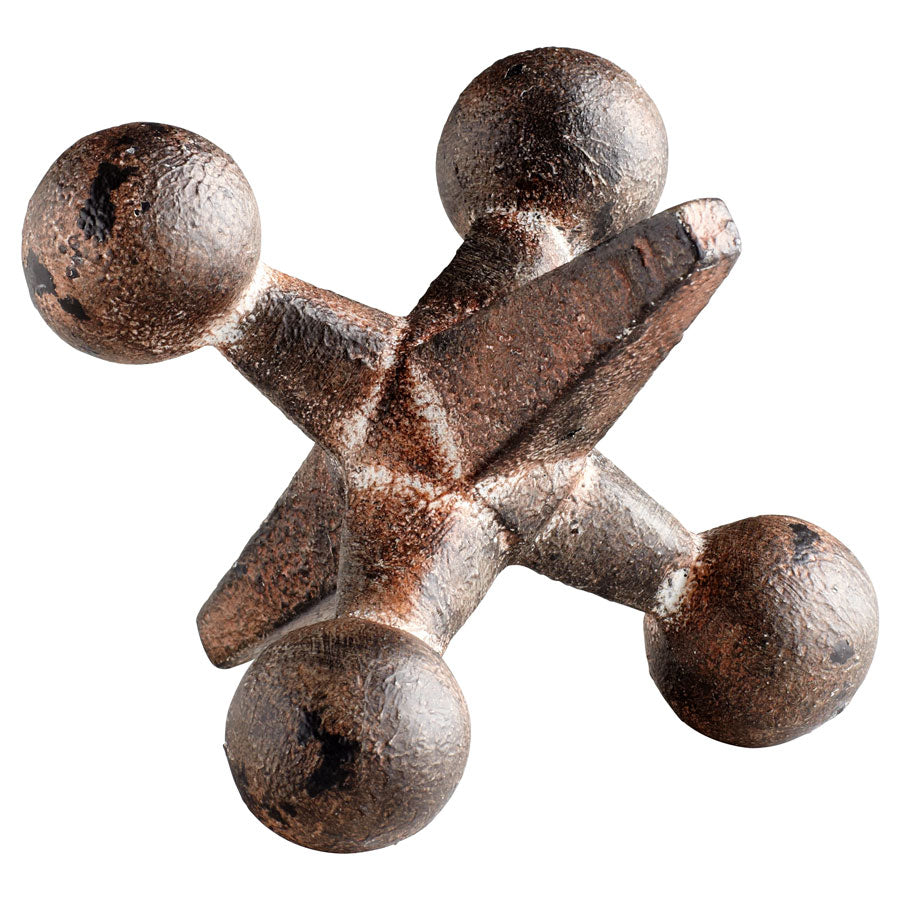 Large Antiqued Rust Jack