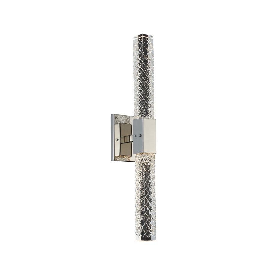 Hand Etched  2 Light LED ADA Wall Bracket