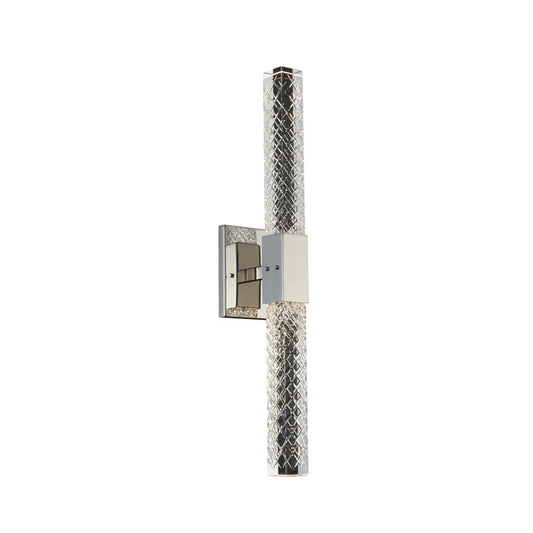 Hand Etched  2 Light LED ADA Wall Bracket