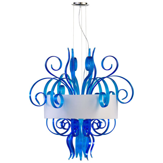 Jellyfish Cyan Large Pendant