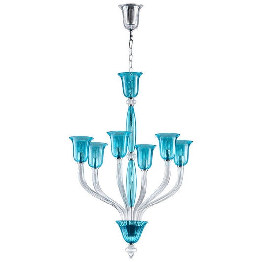 Vetrai Six Light Chandelier