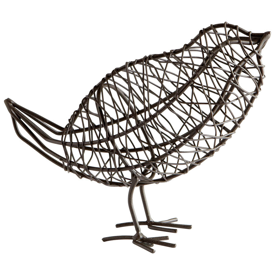 Large Bird On a Wire Sculpture