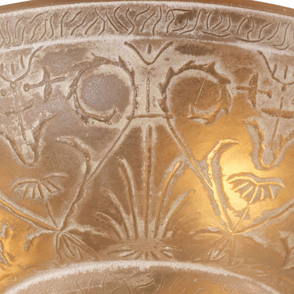 Restoration 3-Lt Semi-Flush in Ant Golden Bronze