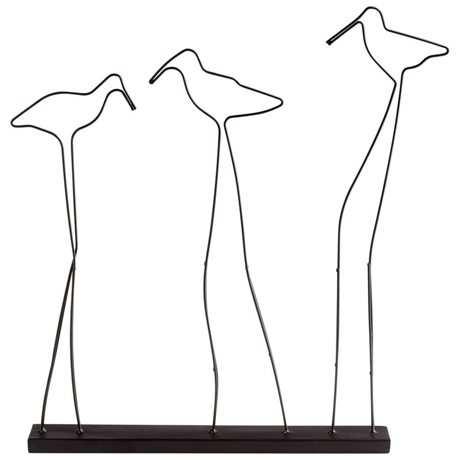 Birds Of A Wire Sculpture