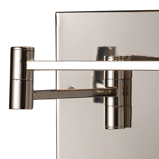 D Swingarm 1-light Sconce in Polished Chrome