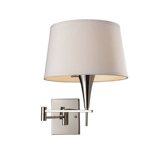 D Swingarm 1-light Sconce in Polished Chrome