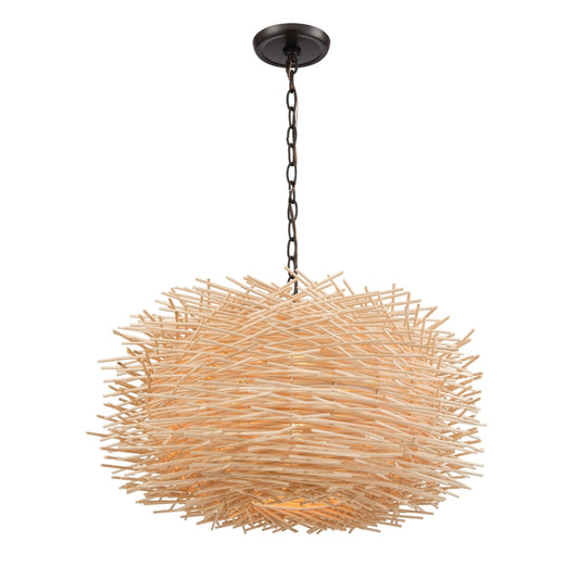 Bamboo Nest 3 Pendant Oil Rubbed Bronze