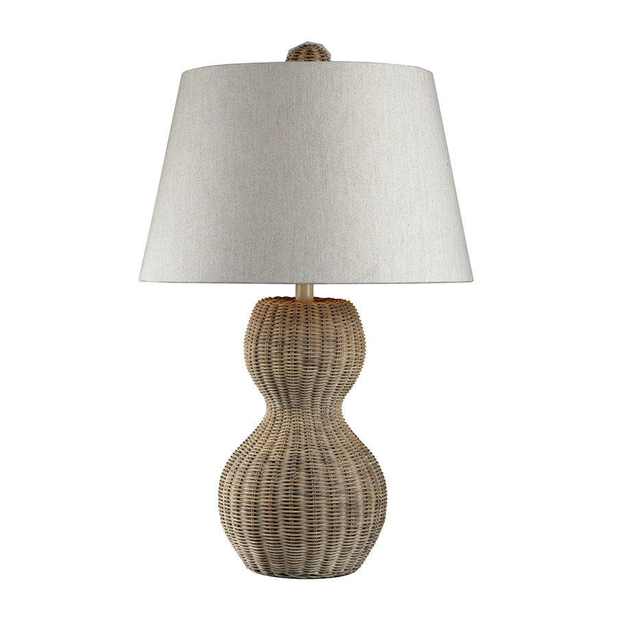 Sycamore Hill Table Lamp-Lt. Rattan w/Nat. Linen Shade