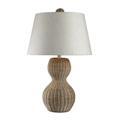 Sycamore Hill Table Lamp-Lt. Rattan w/Nat. Linen Shade
