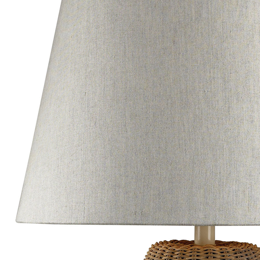Sycamore Hill Table Lamp-Lt. Rattan w/Nat. Linen Shade