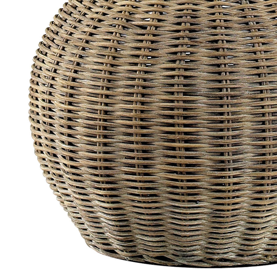 Sycamore Hill Table Lamp-Lt. Rattan w/Nat. Linen Shade