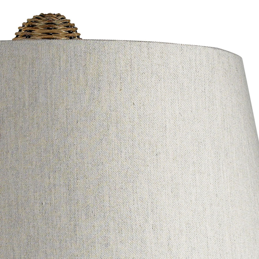 Sycamore Hill Table Lamp-Lt. Rattan w/Nat. Linen Shade